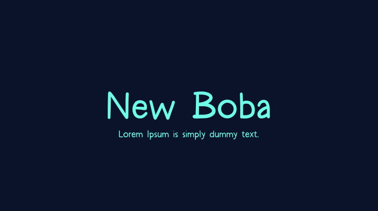 New Boba Font