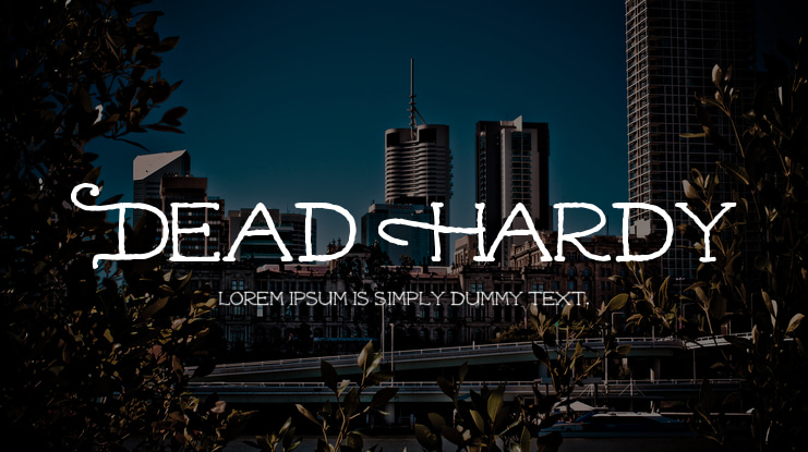 Dead Hardy Font