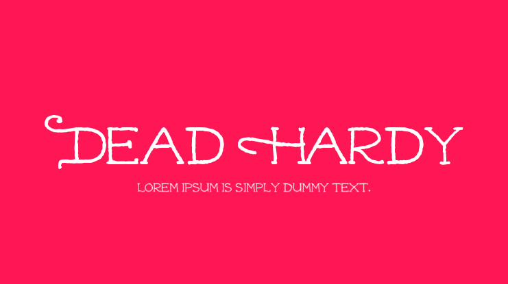 Dead Hardy Font