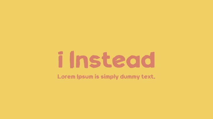 i Instead Font