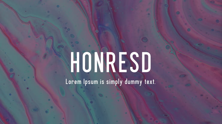 HONRESD Font