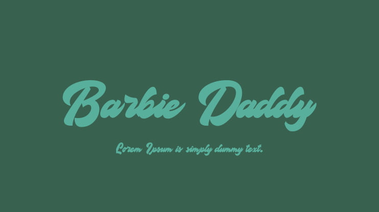 Barbie Daddy Font