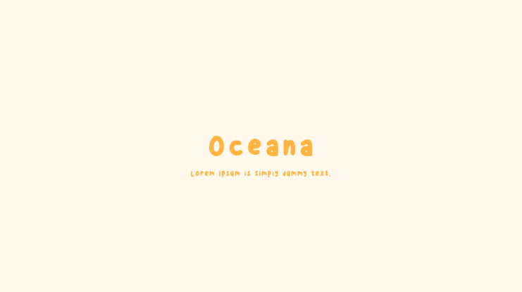 Oceana Font