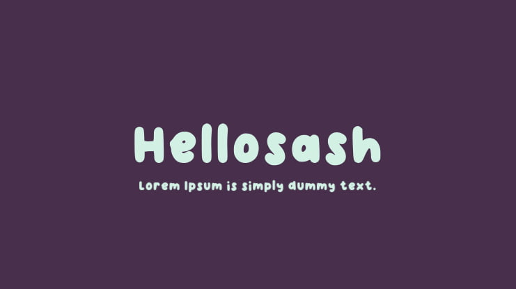Hellosash Font