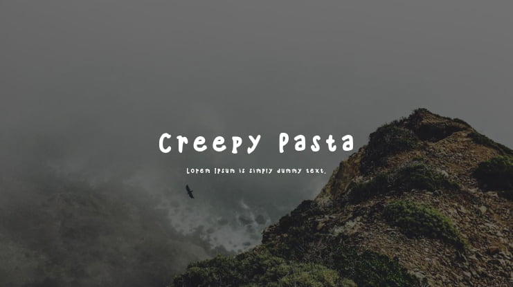 Creepy Pasta Font