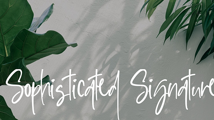 Sophisticated Signature Font