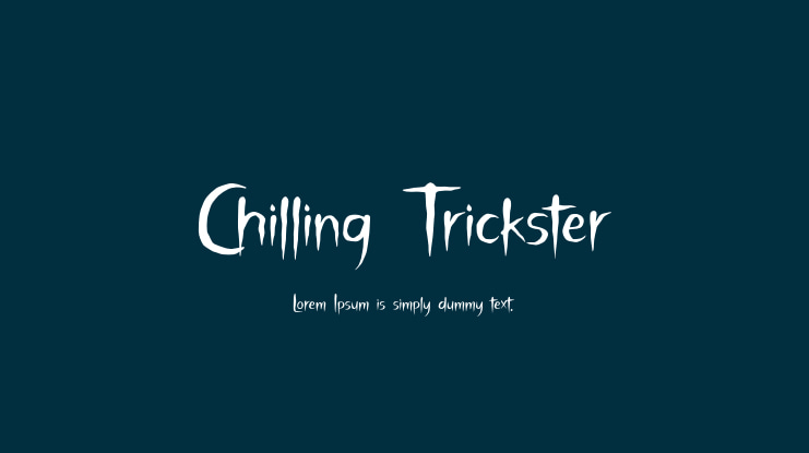 Chilling Trickster Font