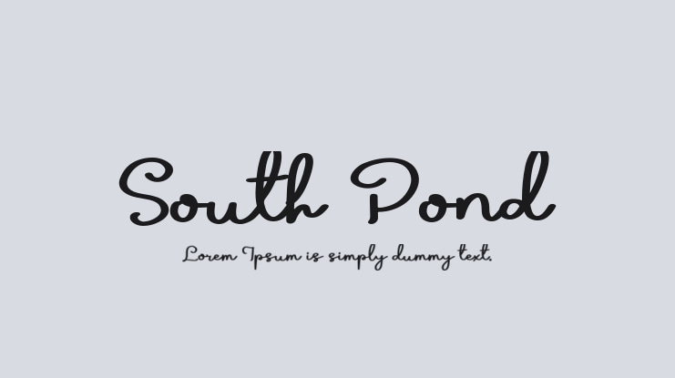 South Pond Font
