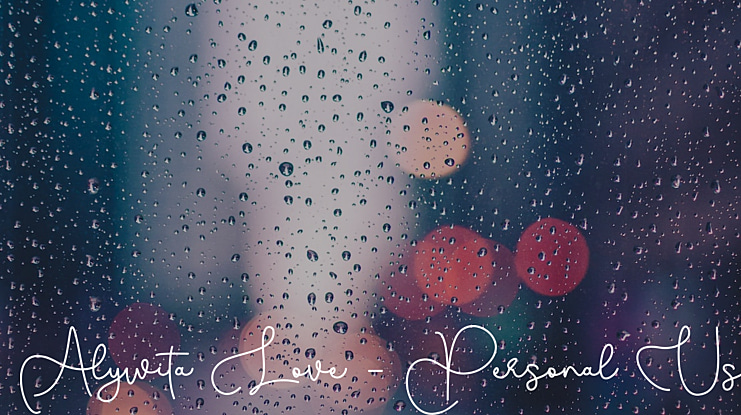 Alywita Love - Personal Use Font