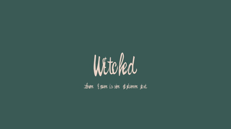 Witched Font