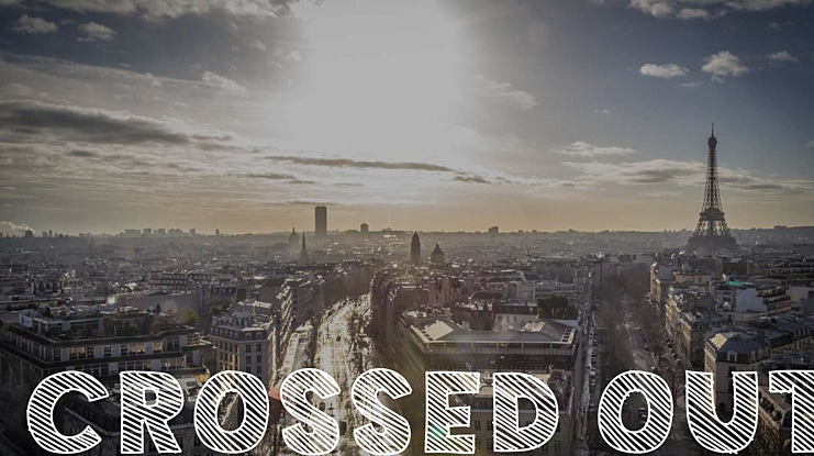 Crossed Out Font