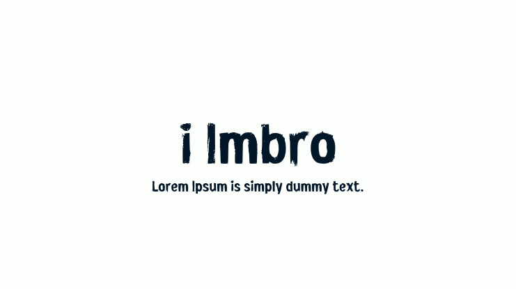 i Imbro Font