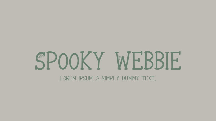 Spooky Webbie Font