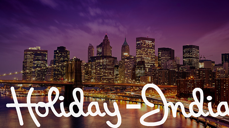 Holiday-India Font