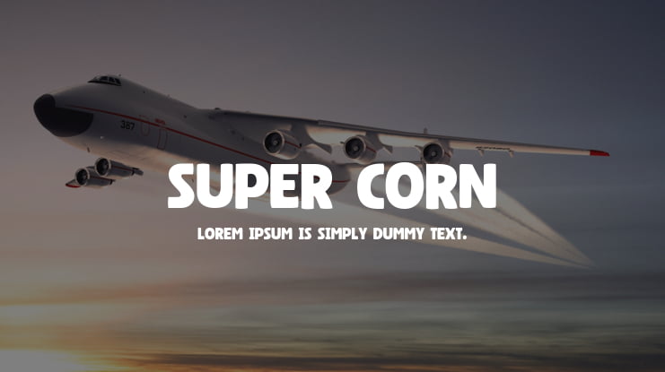 Super Corn Font