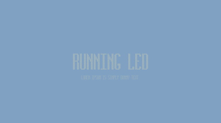 RUNNING LED Font