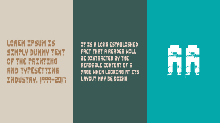 Pixel Destroyed Font