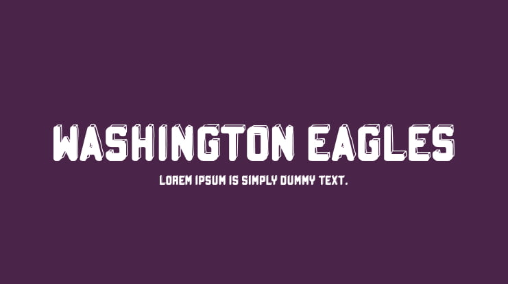 Washington Eagles Font