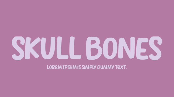 SKULL BONES Font