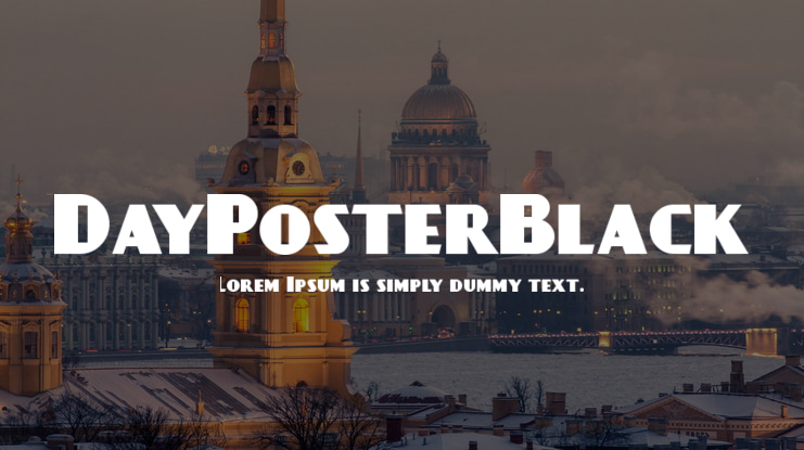 DayPosterBlack Font