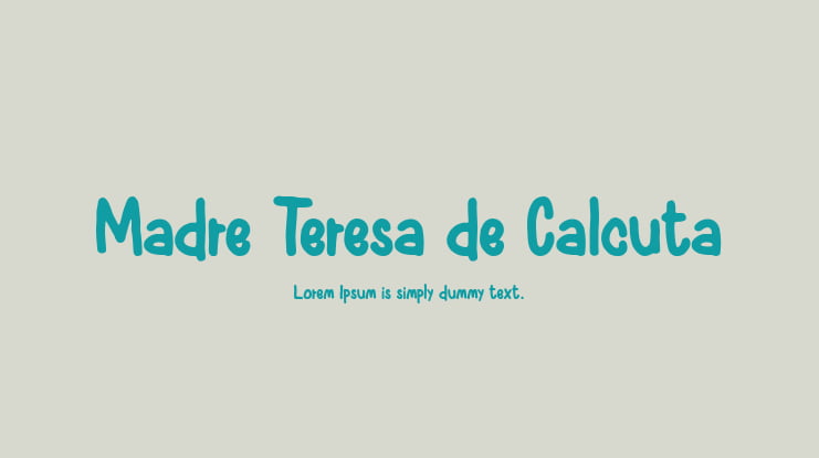 Madre Teresa de Calcuta Font