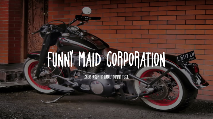 Funny Maid Corporation Font