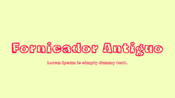 Fornicador Antiguo Font