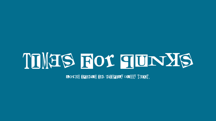 Times for Punks Font