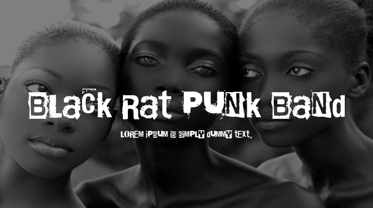 Black Rat Punk Band Font