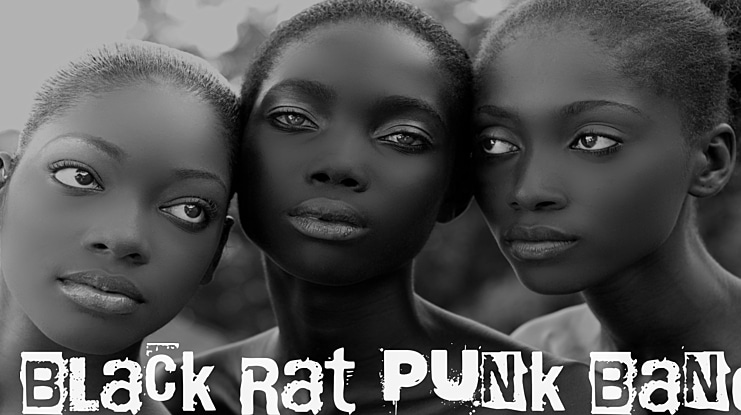Black Rat Punk Band Font
