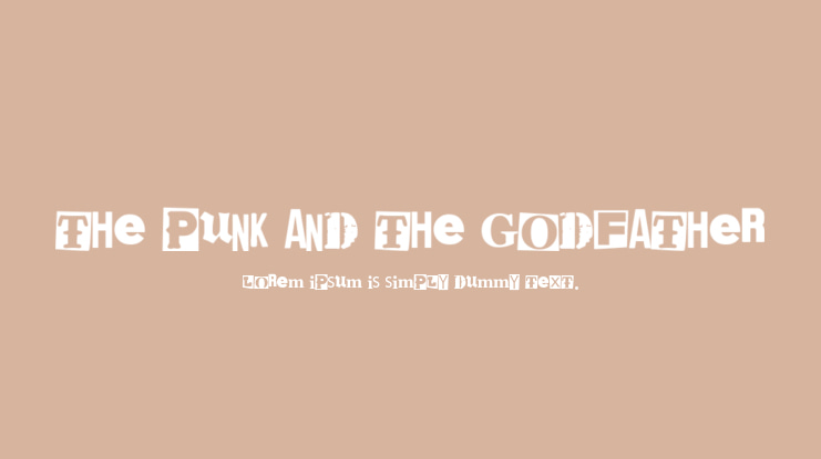 The Punk And The Godfather Font