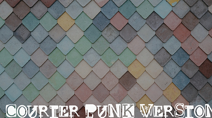 Courier punk Version Font