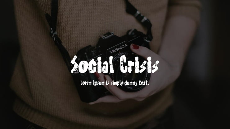 Social Crisis Font