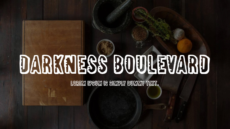 Darkness Boulevard Font