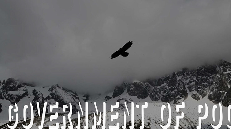Government of poo Font