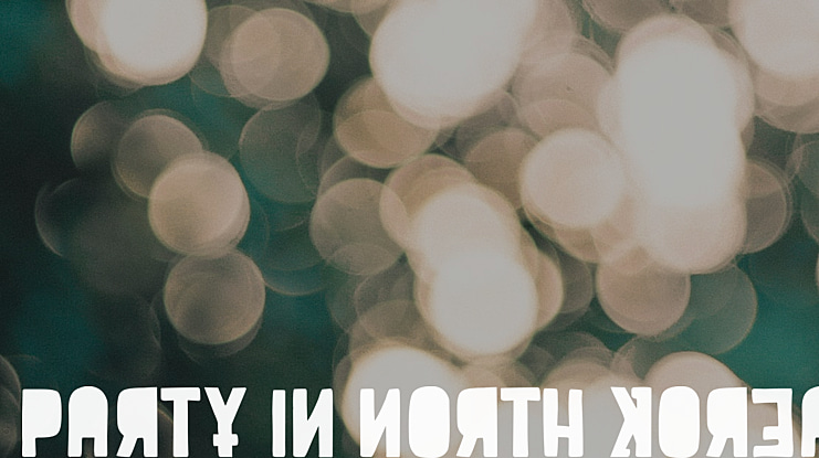 Party in North Korea Font