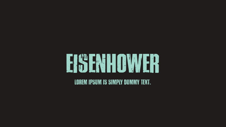 Eisenhower Font