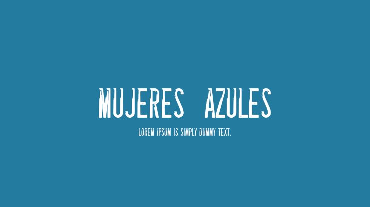 Mujeres  Azules Font