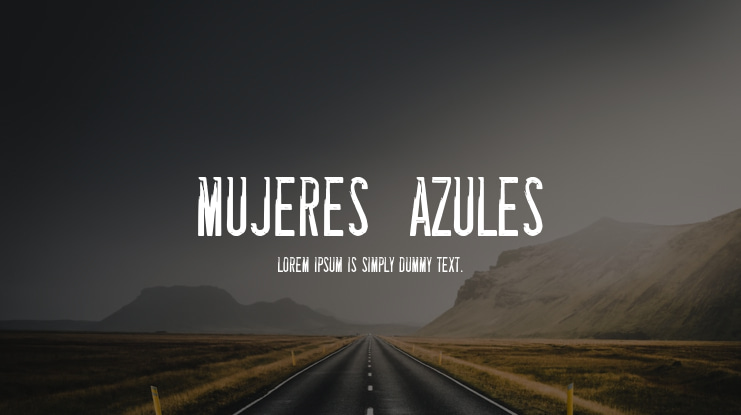 Mujeres  Azules Font