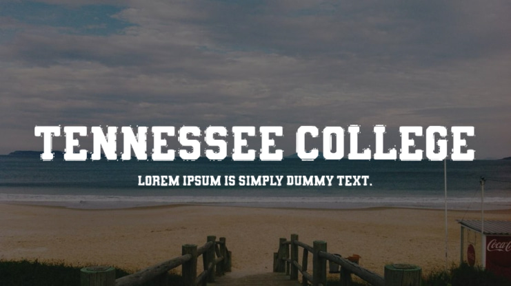 Tennessee College Font