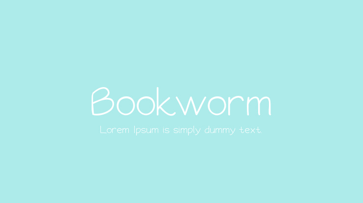 Bookworm Font