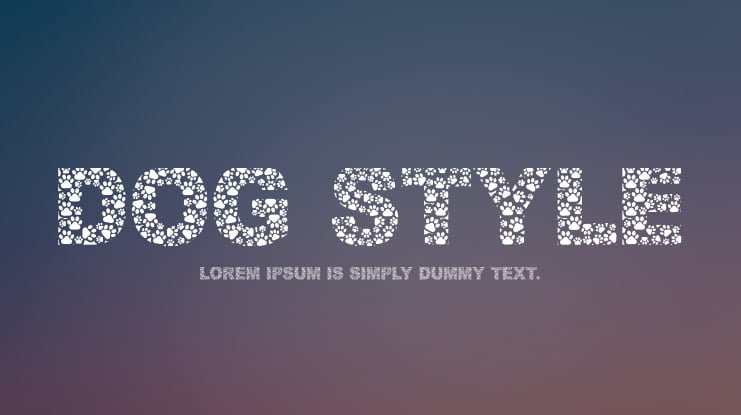 Dog Style Font