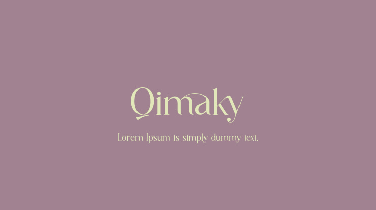 Qimaky Font