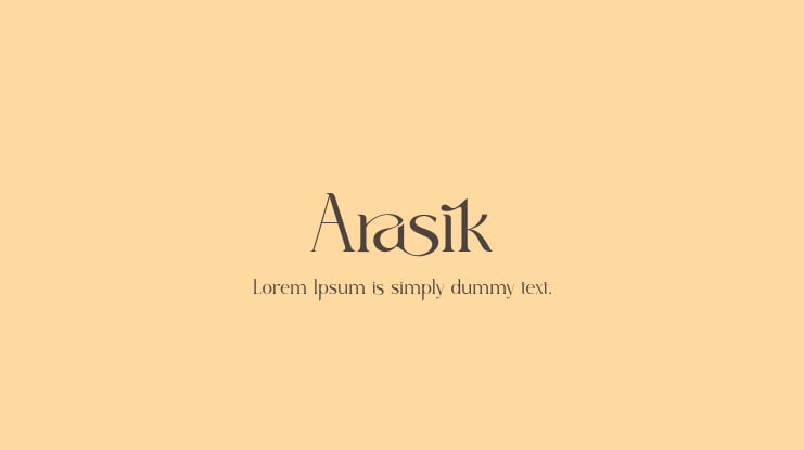 Arasik Font