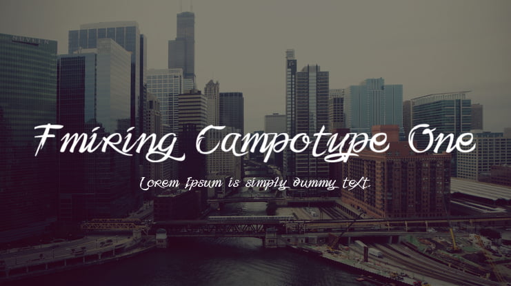Fmiring Campotype One Font Family