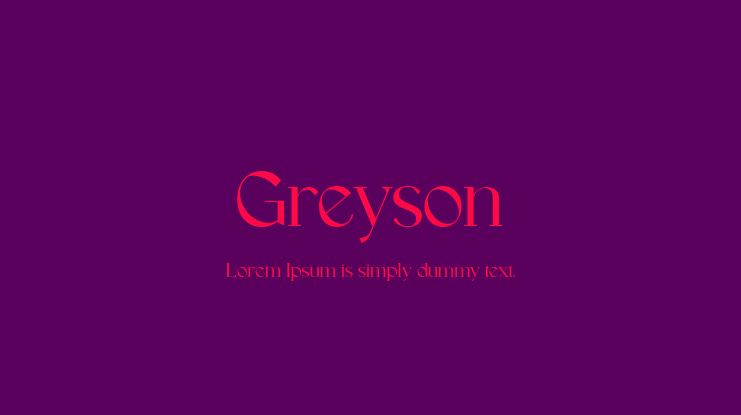 Greyson Font