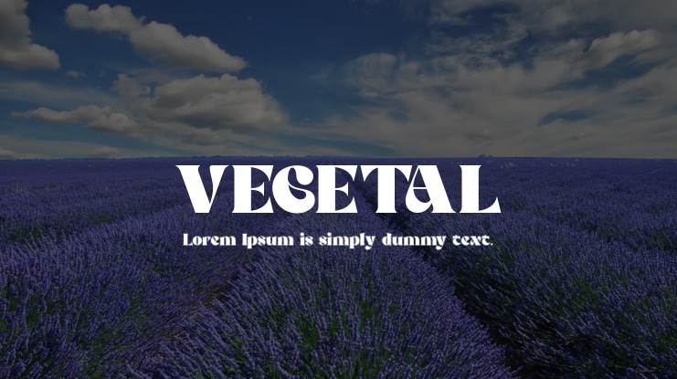VEGETAL Font