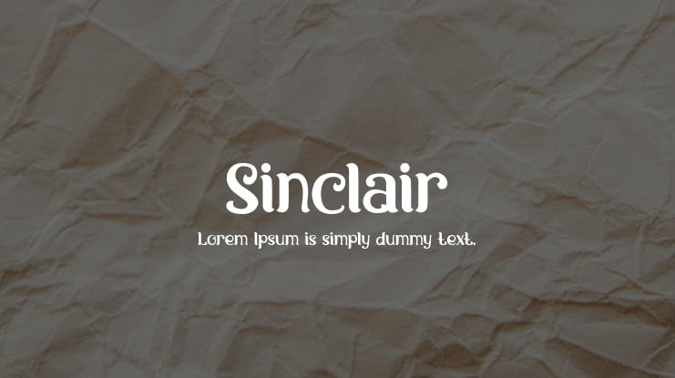 Sinclair Font