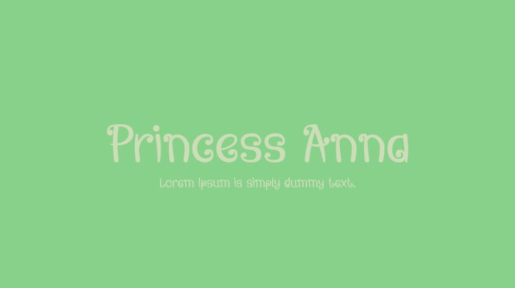 Princess Anna Font