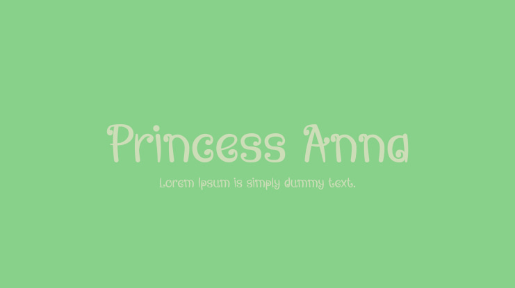 Princess Anna Font
